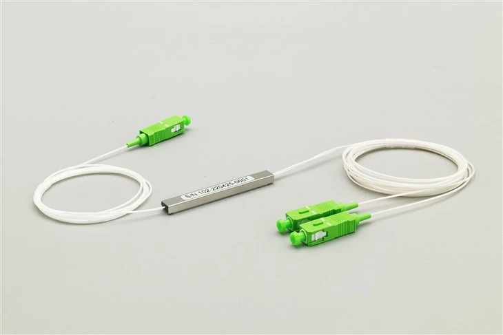 1 × 2 PLC Fiber Splitter, Mini Module, SC / APC