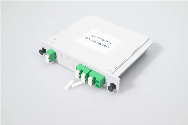 2 * 8 PLC Fiber Optic Splitter Cassette SC APC
