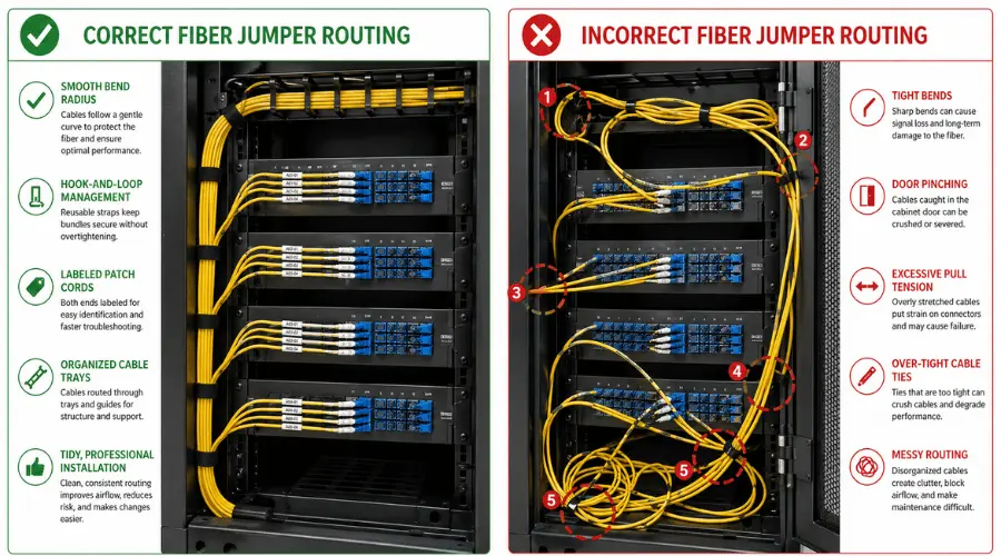 APC and UPC fiber connector mismatch causing high loss and reflection
