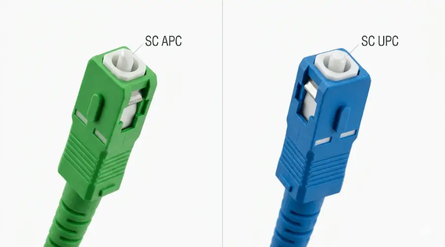 SC APC vs SC UPC fiber optic connector comparison SC APC vs SC UPC fiber optic connector comparison