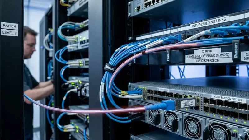 1310nm single-mode fiber optic transmission in a modern telecom network 1310nm single-mode fiber optic transmission in a modern telecom network
